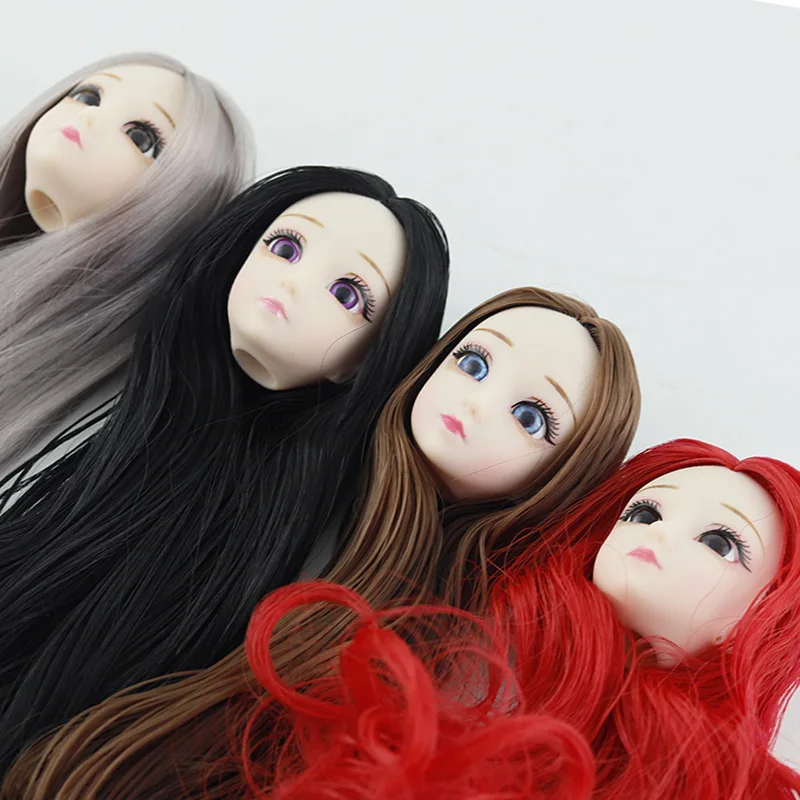 30 ซม.ตุ๊กตาแฟชั่น 1/6 ตุ๊กตาBJD Body Make-up 3Dตายาววิกผมสวยเจ้าหญิงตุ๊กตาเด็กผู้หญิงDIYของเล่นสําหรับหญิง