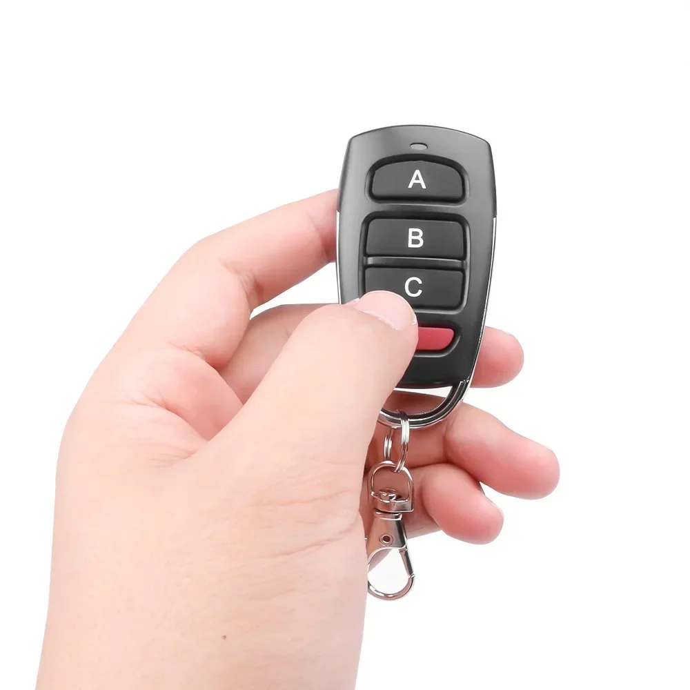 Control remoto inalámbrico RF de 433mhz, copia de código, duplicador de puerta de garaje, abridor remoto de llave de 433 Mhz