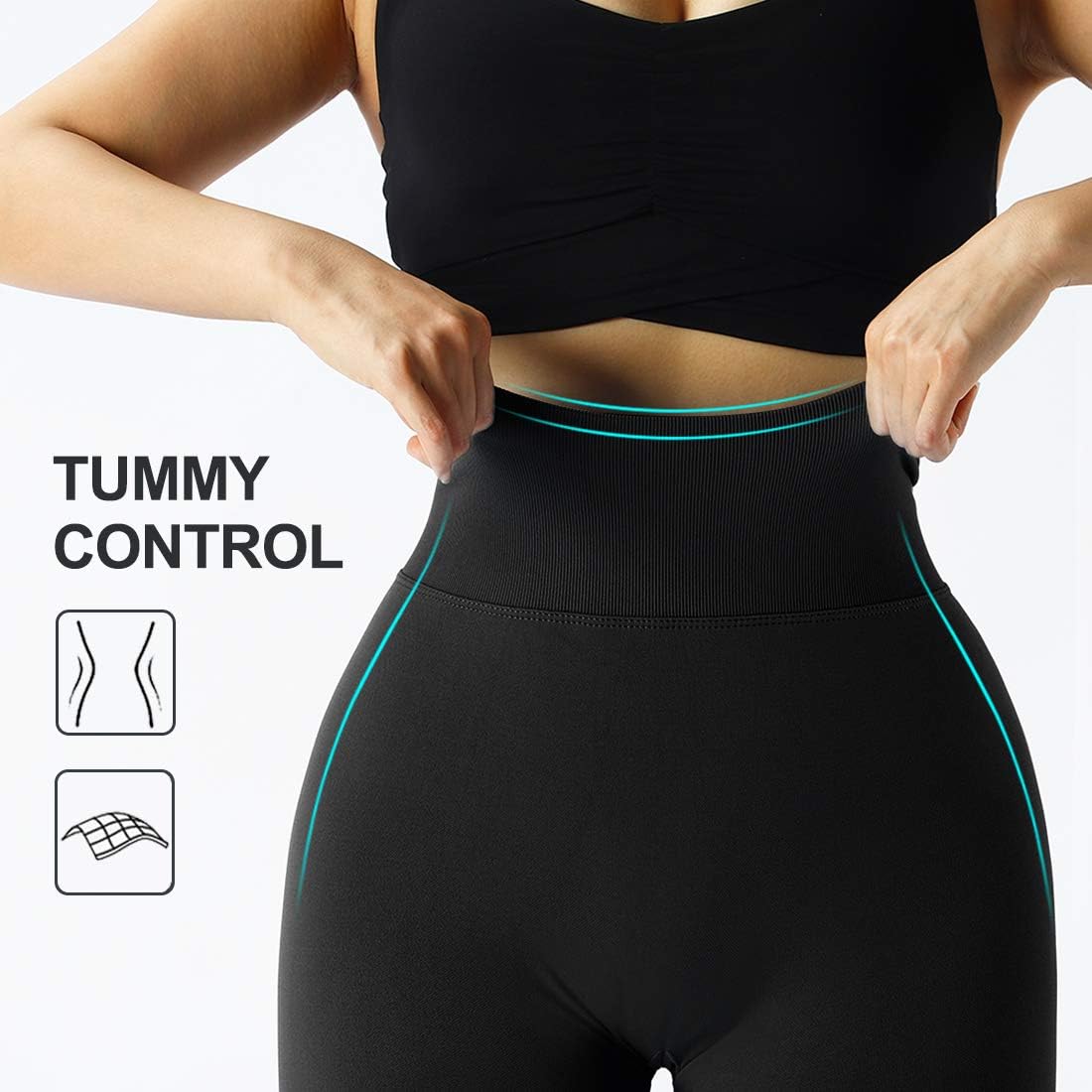 2023 nahtlose gestrickte Fitness-Gym-Hose Damen hohe Taille und Hüften enge Pfirsich Gesäß hohe Taille nackte Yoga-Hose
