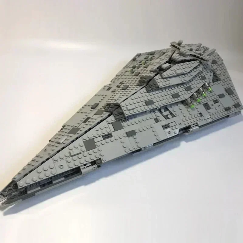 ใหม่ Destroyer Space ใช้งานร่วมกับ Starship Fighter ยานอวกาศชุด Building Blocks DIY ของเล่นเด็กของขวัญวันเกิด 1457 ชิ้น