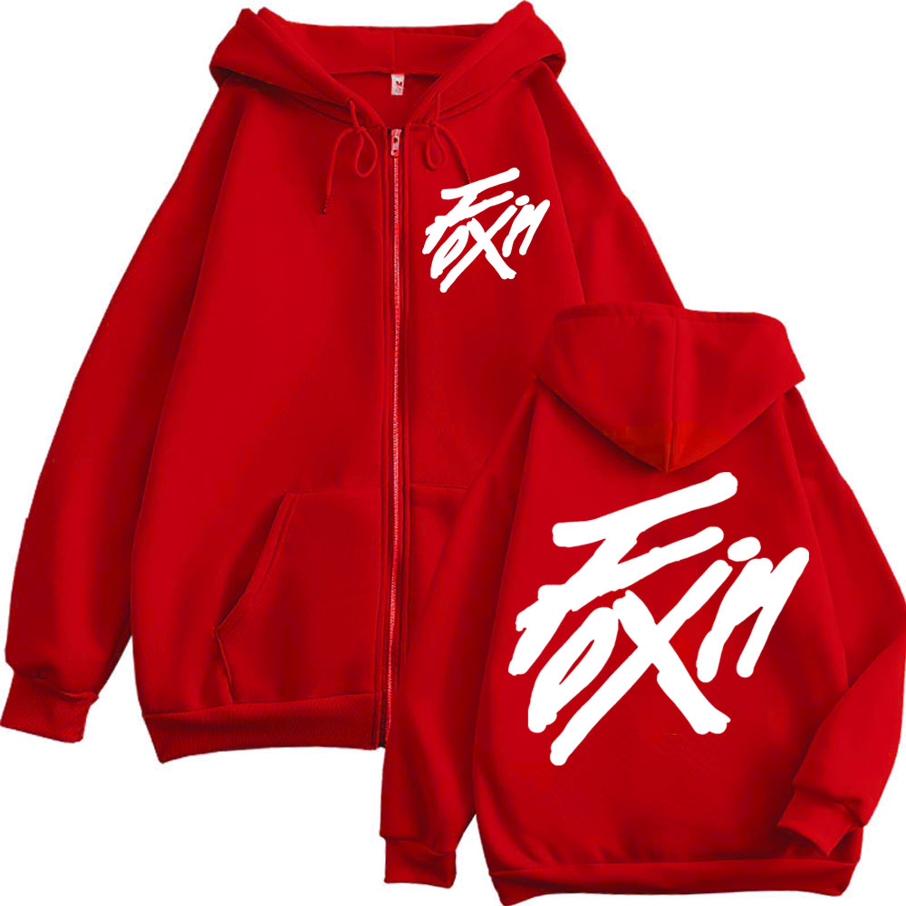 Kpop ateez "flx on" merch zíper hoodie das mulheres dos homens de alta qualidade moda zip up jaqueta casaco outono inverno casual solto camisolas