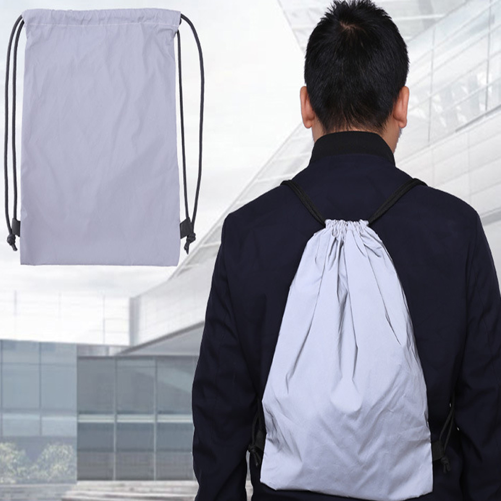 Adjustable High Visibility Reflective Bicycle Bag Pannier Cycling Hydration Bike Backpack Running Hiking Shoulder Bag
