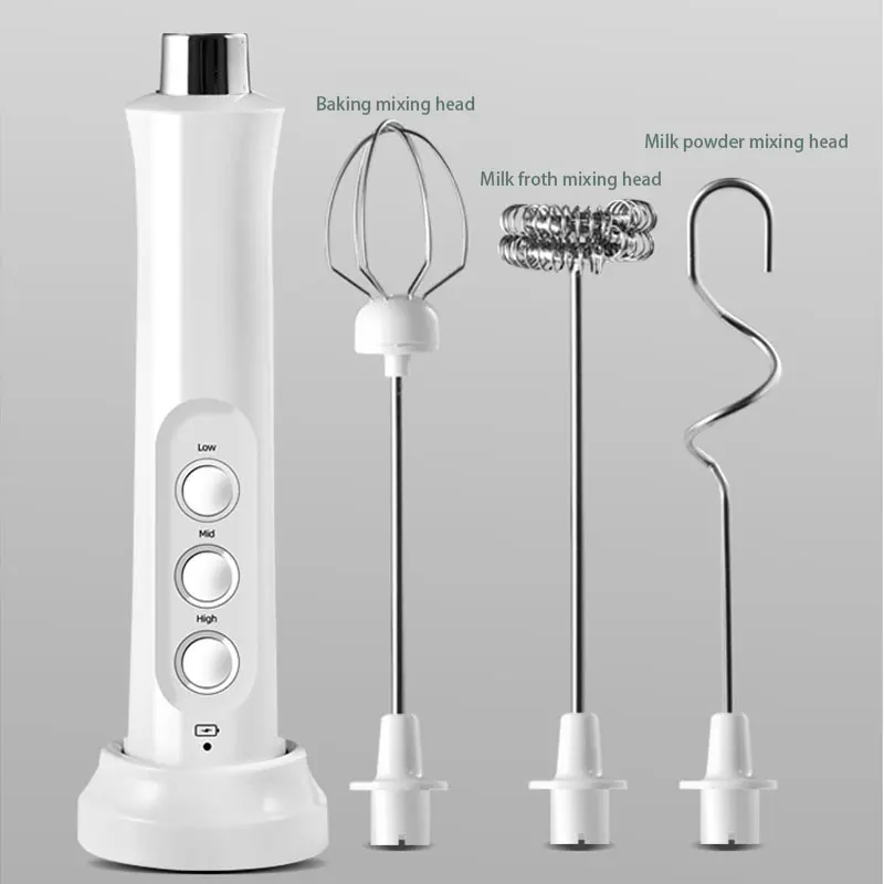 Di Động 3 Trong 1 Sạc Điện Bọt Sữa Máy Tạo Bọt Cầm Tay Foamer Tốc Độ Cao Uống Trộn Cà Phê Không Gỉ Cây Đũa Phép