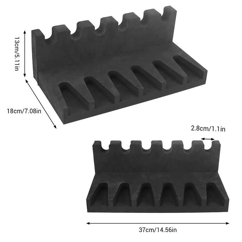 6/4/3/2 Slots Pistol Rack Gun Rack Foam Weapon Support Self-adhesive Handgun Display Stand Glock Magazine Holder Airsoft Storage