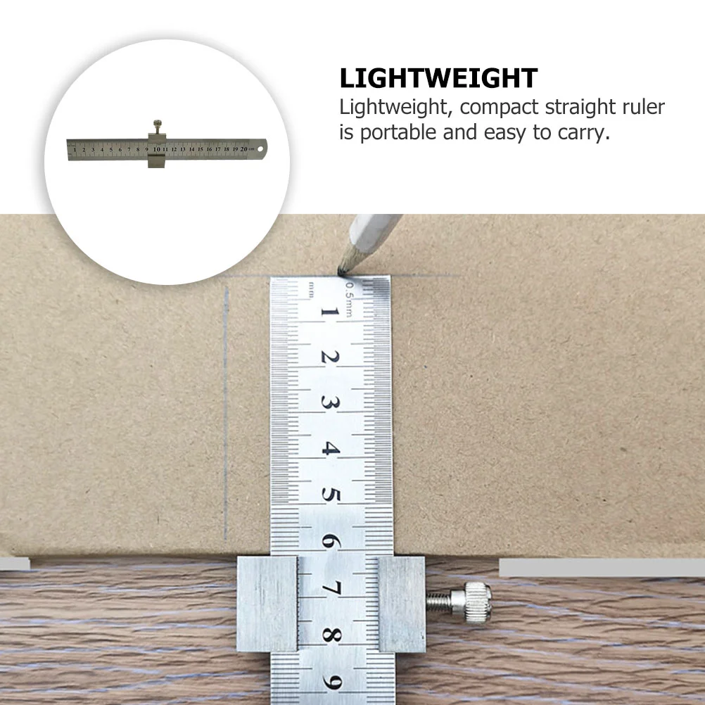 Thickened Steel Scale Stainless Measuring Ruler Straight Drawing Tool Precision Gauge Measurement Instrument Length Indicator