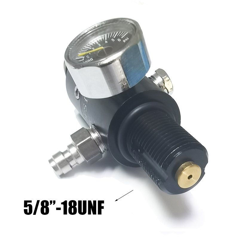 New 5/8"-18UNF Air 4500psi Compressed Air CO2 Tank Regulator Valve Bottle Cylinder Output Pressure 800psi to 3000psi