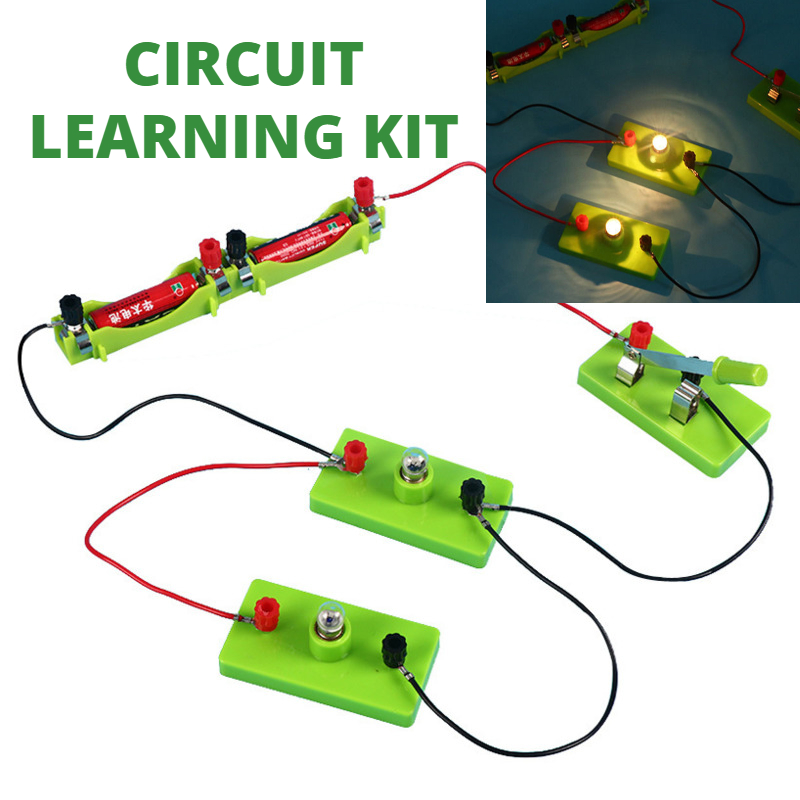 DIY базовый комплект для обучения электричеству, физические развивающие игрушки для детей, STEM эксперимент, обучающая игрушка для практических навыков