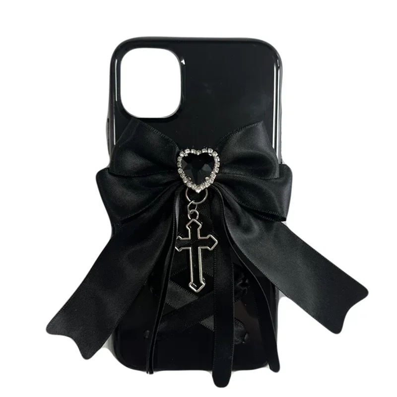 Dophee-funda de teléfono móvil Original de la serie Landmine, carcasa con personalidad, diamantes de imitación, lazo cruzado, especias, IPhone 14, 15, pro Max