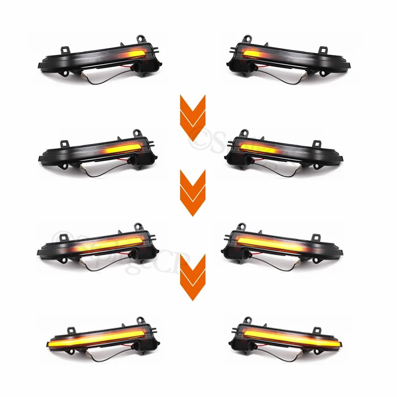 Preto led dinâmico turn signal light espelho lateral piscando luz para bmw 1 2 3 4 x1 m série f20 f30 f31 f32 f33 f34 f36 e84 i3