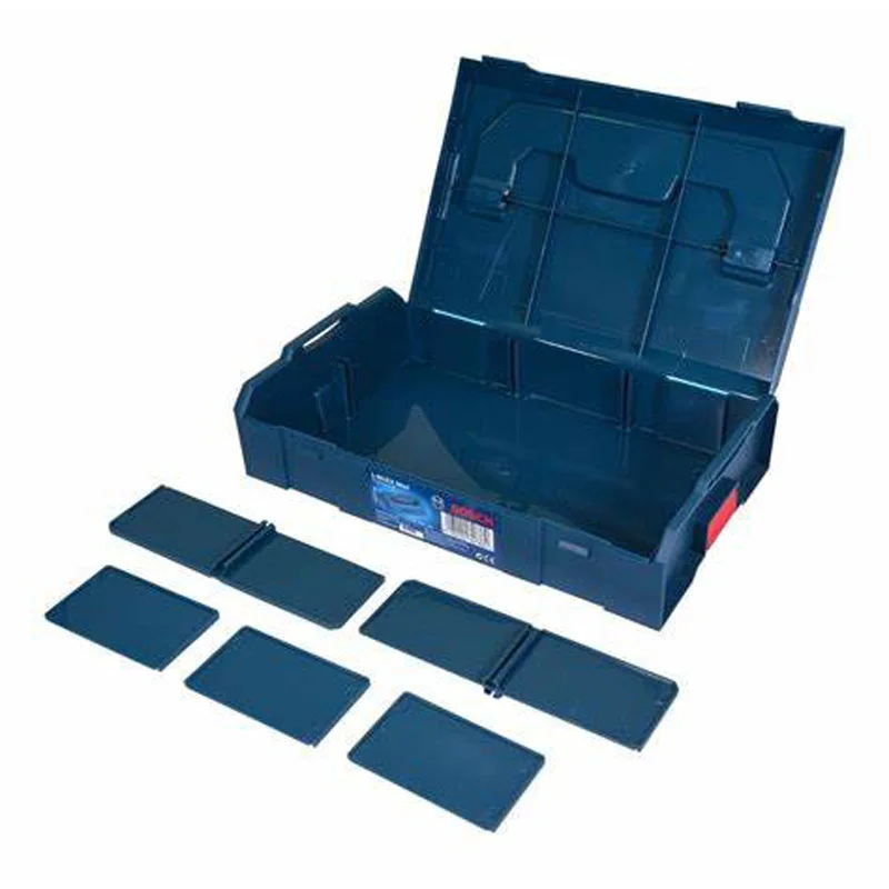 Bosch Tool Storage Case Anti-drop Durable Toolbox Multipurpose Toolkit Removable 6 Compartment Box Portable Stackable Tool Box