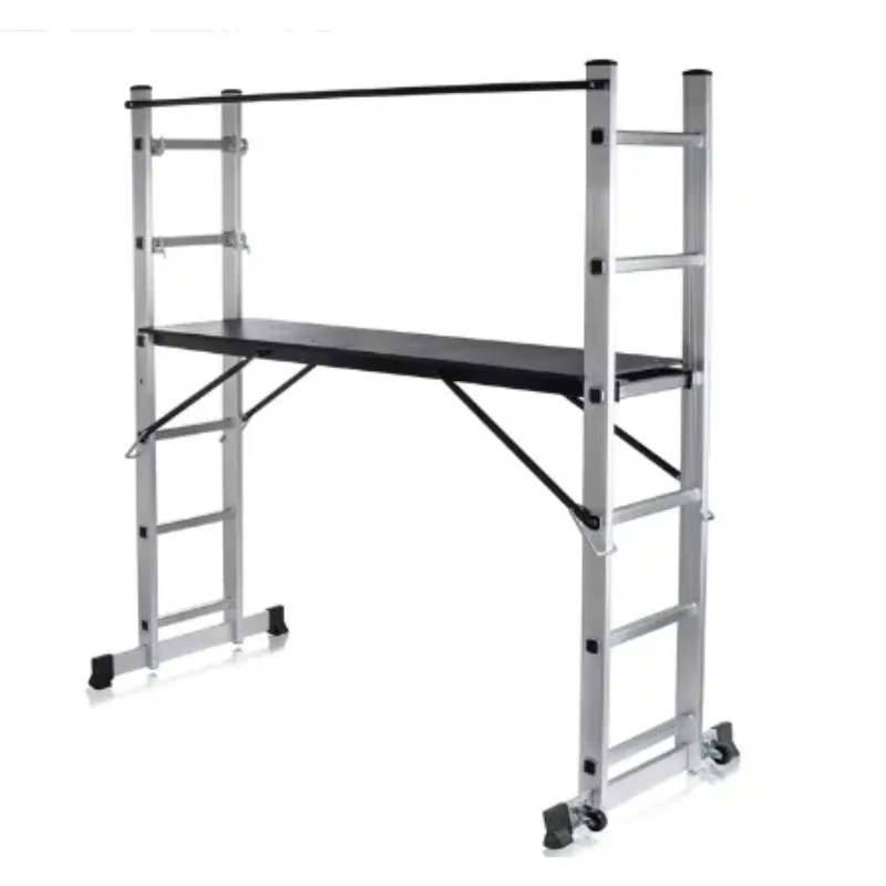 Escalera de andamio de 2*6 escalones con buena aleación de aluminio para construcción