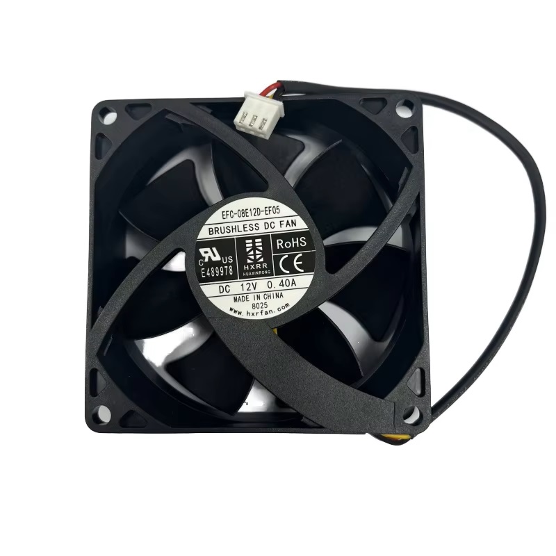 Brandneuer originaler DC12V 0,4A 80MMx80MMx25MM neuer EFC-08E12D-EF05 3-Draht 3-Pin-Lüfter