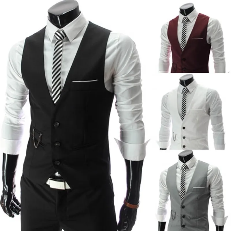 2023 New Arrival Dress Kamizelki Dla Mężczyzn Slim Fit Męska Kamizelka Męska Kamizelka Gilet Homme Casual Bezrękawnik Formalna Kurtka Biznesowa