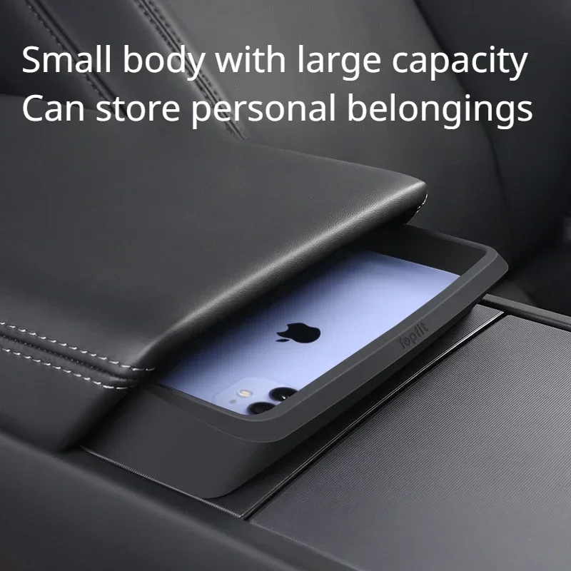 Para Tesla Model Y Juniper 2025 Model 3 Highland Control Central reposabrazos caja gafas bolsillo caja de vidrio almacenamiento ataúd piezas de automóvil