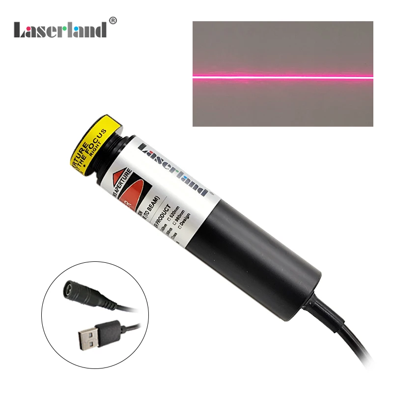 Đường Đỏ Laser Mô Đun Chấm Chéo Tóc Focusable Thiết Bị Định Vị Cho Woodworks Cắt Cưa Liên Kết 50MW 100MW 200MW 650nm 1668