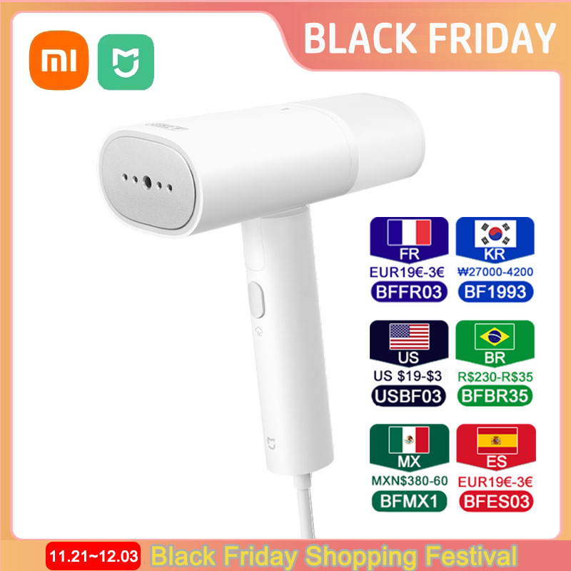 Xiaomi mijia vestuário vapor 2 dobrável handheld roupas ferro a vapor portátil remoção de ácaros ferro a vapor para viagem eletrodomésticos