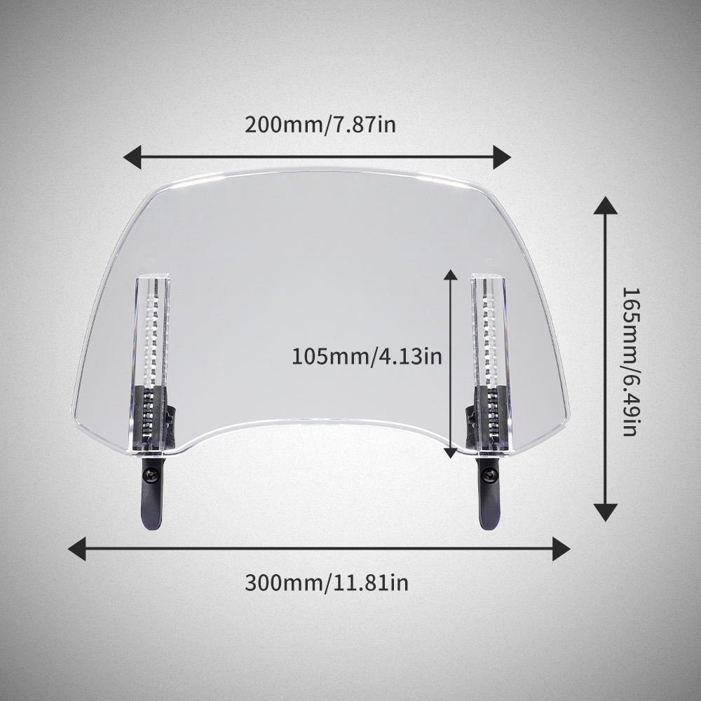 Motorcycle Windshield Extension Universal Windscreen For BMW R1250GS For Honda For Suzuki Heighten Wind Deflector Accessories