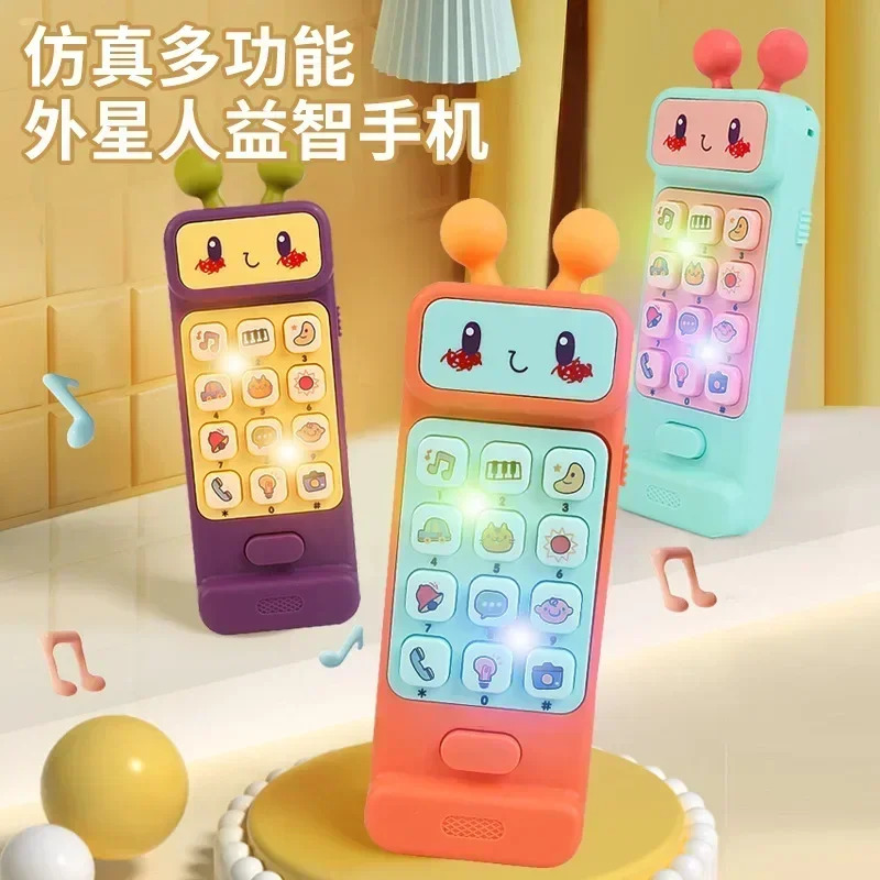 เด็กภาษาอังกฤษโทรศัพท์ของเล่นเพลงเสียงโทรศัพท์ Sleeping ของเล่น Teether จําลองโทรศัพท์เด็กทารกของเล่นเพื่อการศึกษา Early