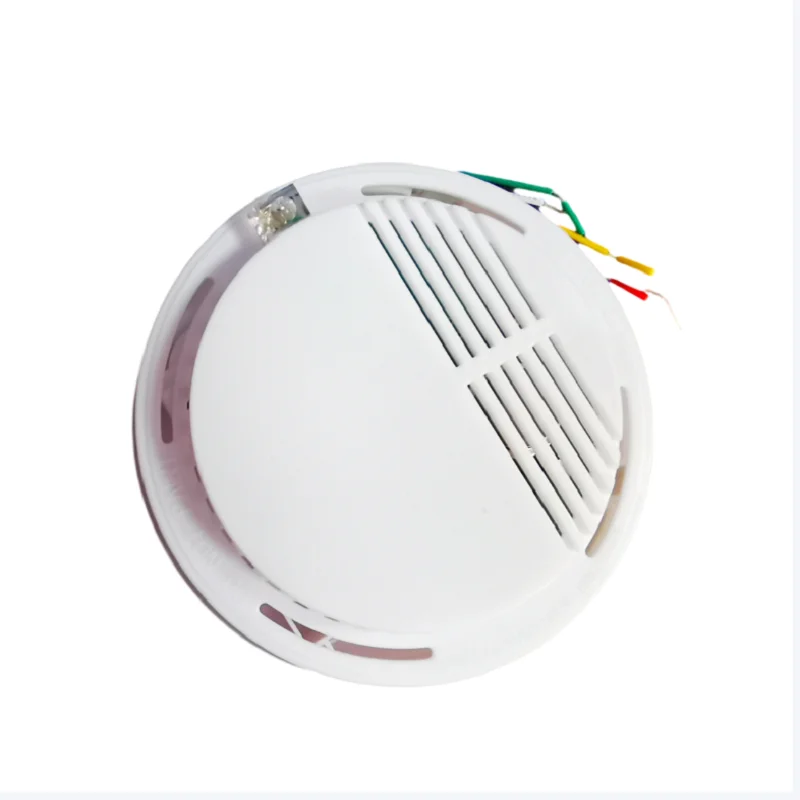 (1 uds) Cable con cable de 12VDC, Detector de Gas y humo para interiores, sensor de alarma, Control de seguridad personal para el hogar, protección, salida NC