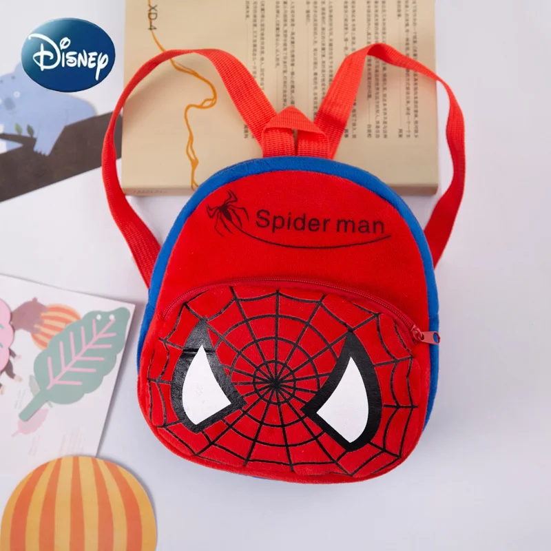 Plecak dla chłopca Disney Cartoon Marvel, plecak do przedszkola, miękki plecak z polaru koralowego