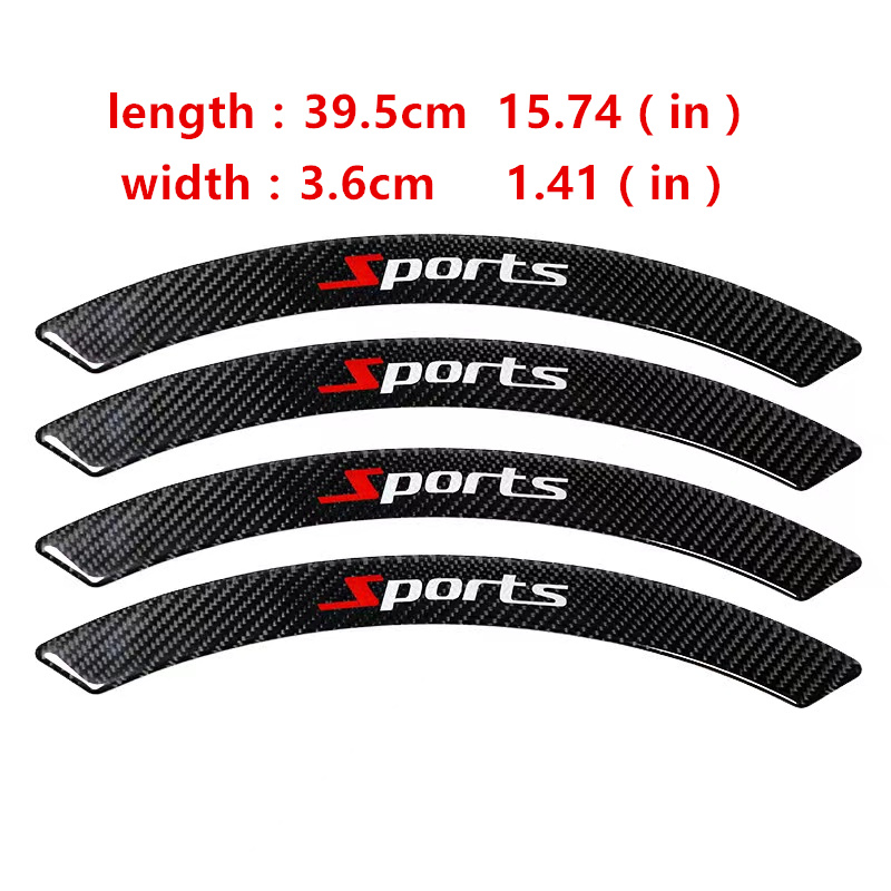 Bandes Anti-collision pour sourcils de roue, autocollant décoratif général en Fiber de carbone modifiée, autocollant anti-rayures pour