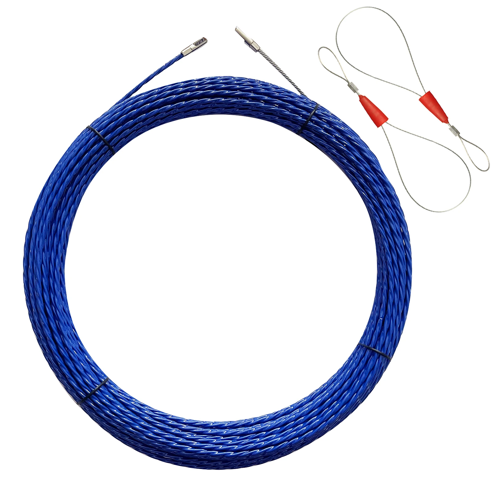 32 pies 65 pies 98 pies cinta de pescado conducto Rodder Cable eléctrico varilla extractora a través de la pared Kit enhebrador herramienta auxiliar