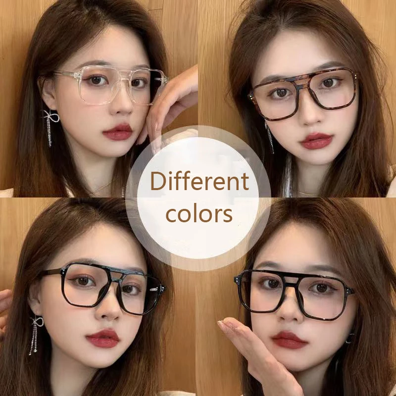 Transparent Computer Glasses Frame Women Men Anti Blue Light square Eyewear Blocking Glasses Optical Spectacle