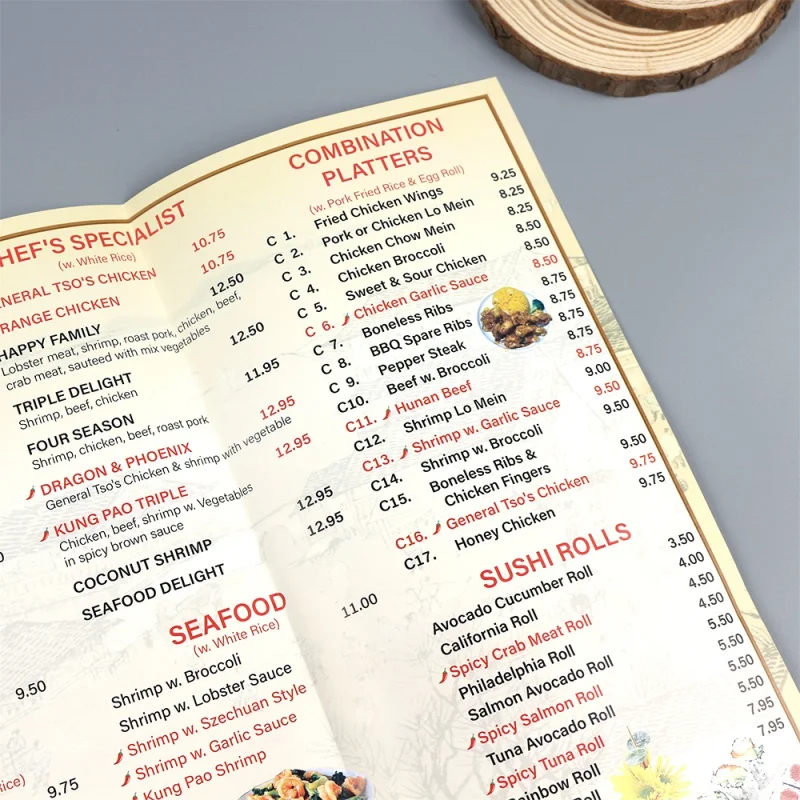 custom.Folded Flyer Printing Four Panels 8 pages Brochure Printing