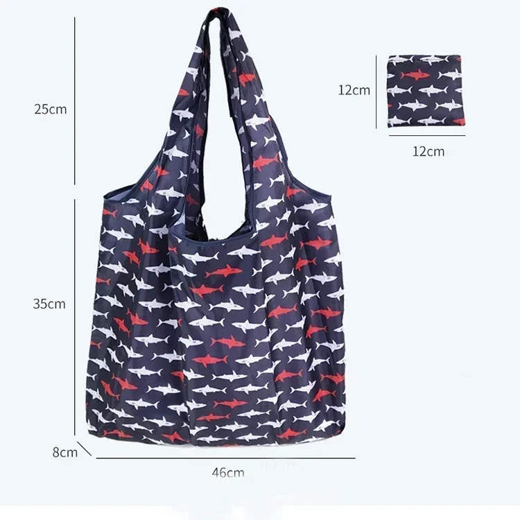 Nueva moda, bolso de compras plegable Floral, bolso de viaje ecológico, bolsas de compras reutilizables, bolsas de hombro portátiles para comestibles, bolso de almacenamiento