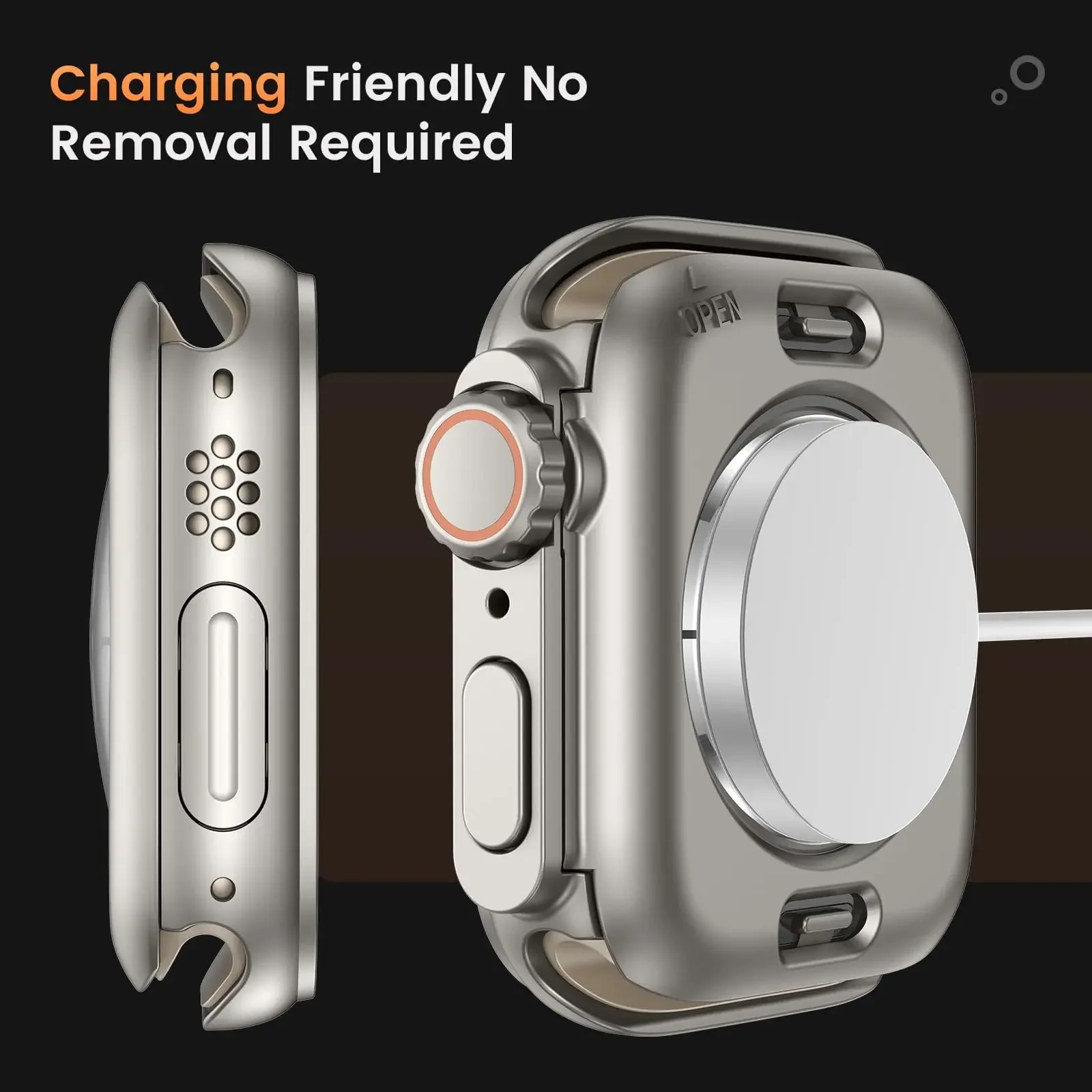 強化ガラス + カバー Apple Watch ケース 46 ミリメートル 42 ミリメートル 45 ミリメートル 44 ミリメートル 41 ミリメートル 40 ミリメートルスクリーンバンパープロテクター iwatch シリーズ 10 9 8 7 6 SE 5