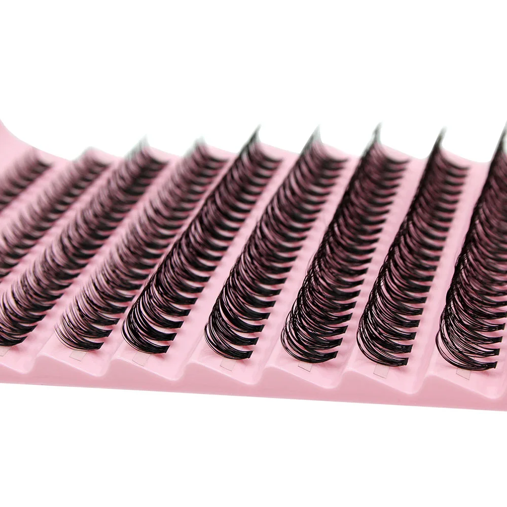 8-16mm Mix Super Bunch 200pcs Lashes Clusters Extensions Fake Eyelashes C/D Curl 30D Charm Style Russian Volume