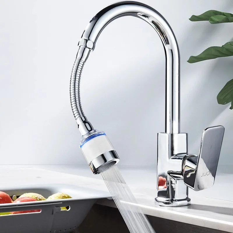 360 °   Tubo de extensión de grifo ajustable, filtro de boquilla de ahorro de agua, grifo de cocina, ahorro de agua para grifo de fregadero y baño