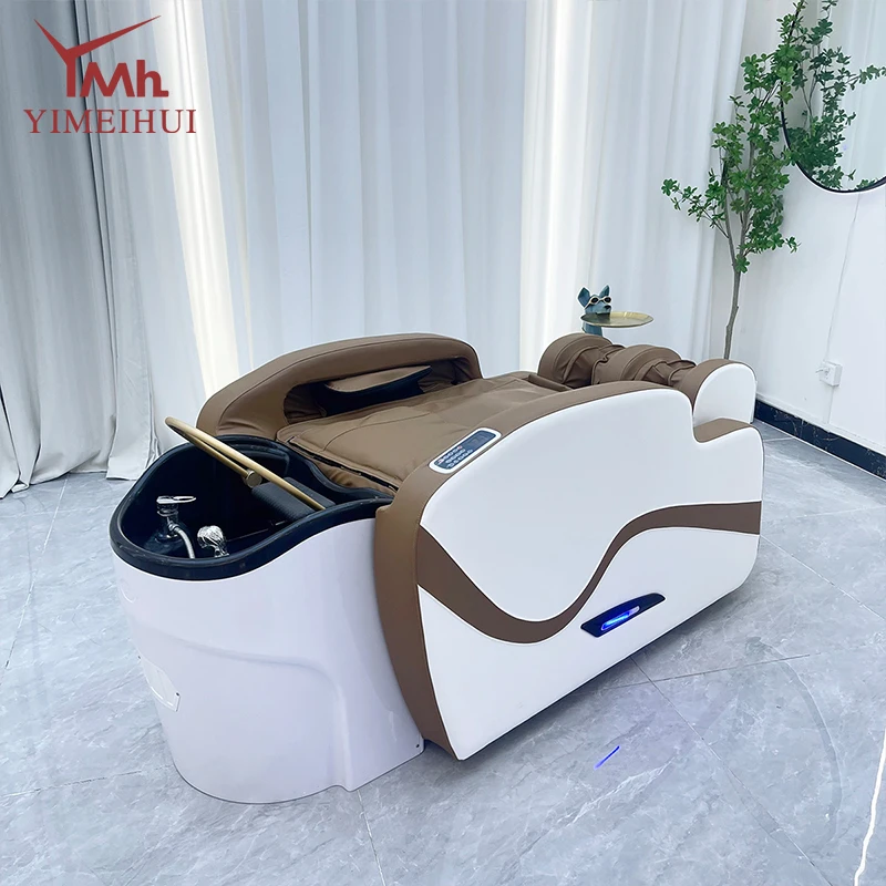 Cama de lavagem de cabelo multifuncional cabeça ajustável spa massagem cama headspace shampoo cama com pia do salão de beleza