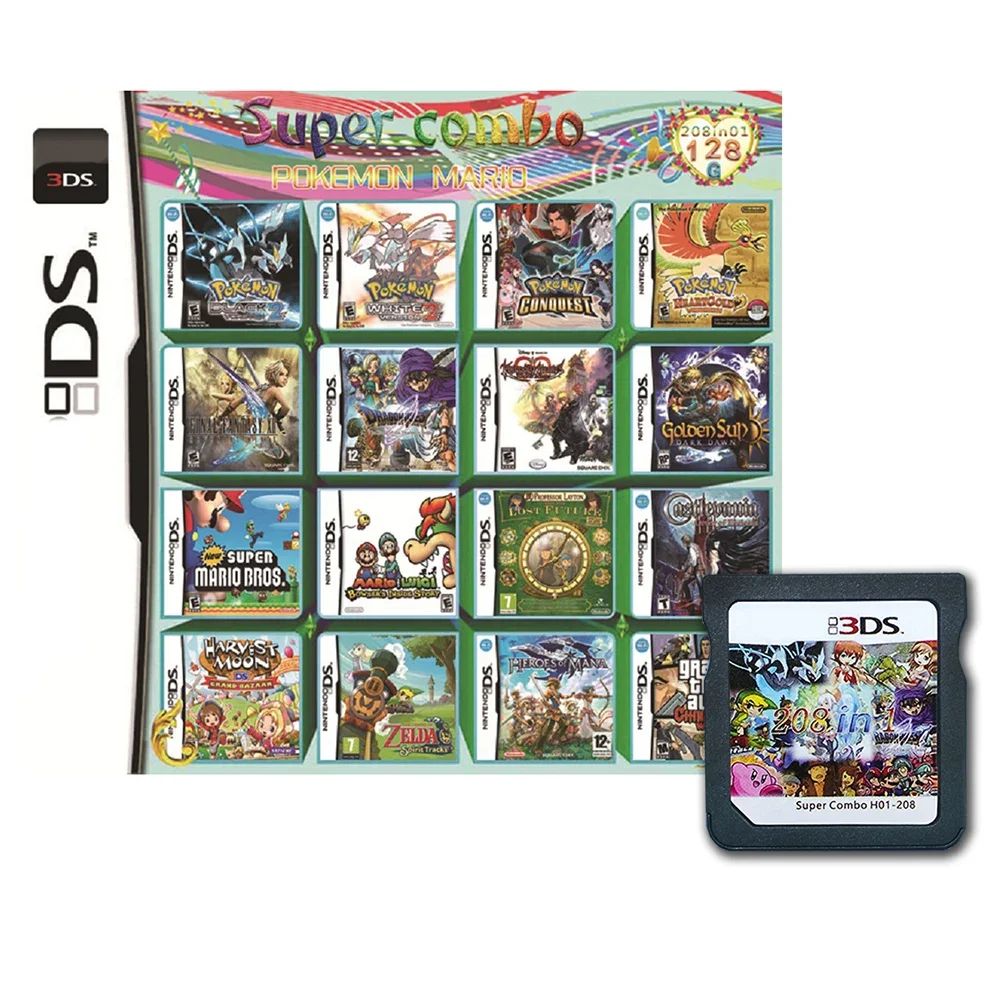4300 in 1 compilatie DS NDS 3DS 3DS NDSL Game Cartridge Card Video Game Handheld Player (R4-kaart)