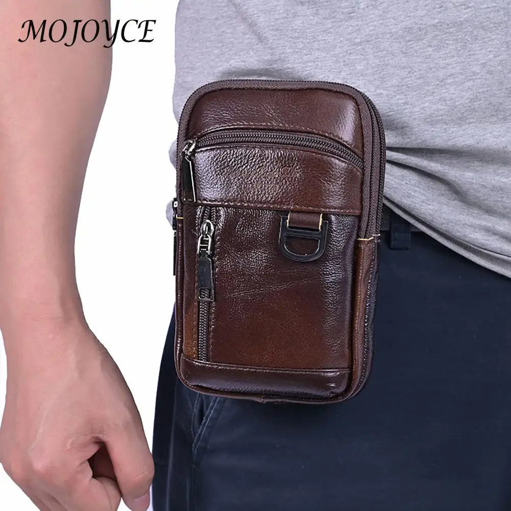 Homens do vintage couro bolsa de ombro crossbody cintura pacote fanny cinto masculino saco de viagem ocasional mensageiro do telefone bolsas