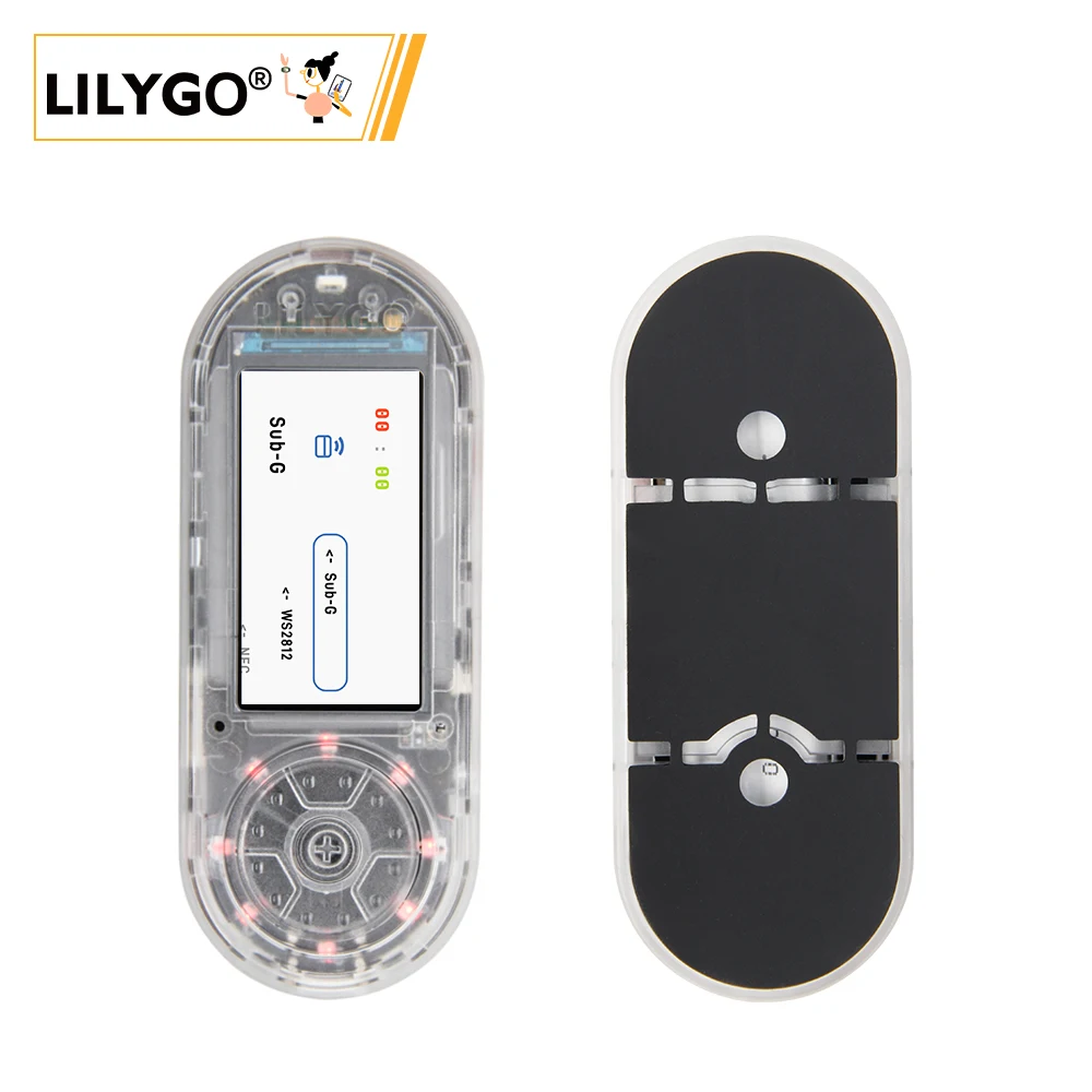 LILYGO® T-Embed ESP32-S3 CC1101 маломощный Sub-1 ГГц радиочастотный приемопередатчик PN532 Φ RFID I2C Модуль ЖК-плата Встроенный аккумулятор 1300 мАч