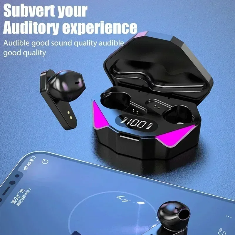 NUOVI X15 TWS Auricolari Bluetooth Wireless Gamer Cuffie 65ms Auricolari a bassa latenza Fone Auricolare Gamer con microfono Vivavoce