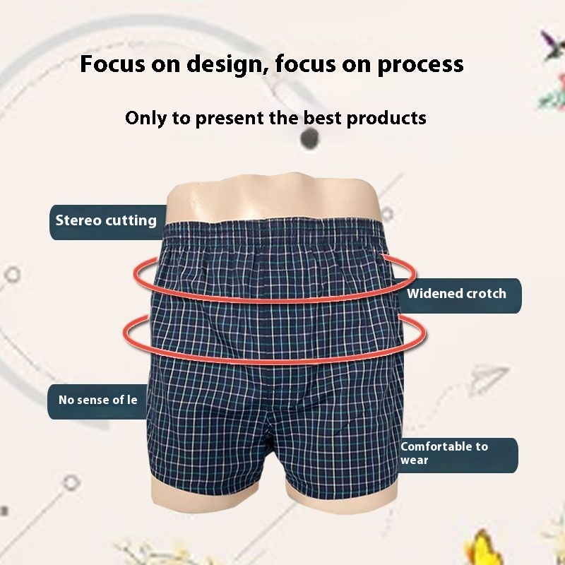 Roupa interior à prova de fraldas masculina, shorts de boxer à prova de fraldas para idosos, secagem rápida, hemorróidas, pós-operatório, lavável