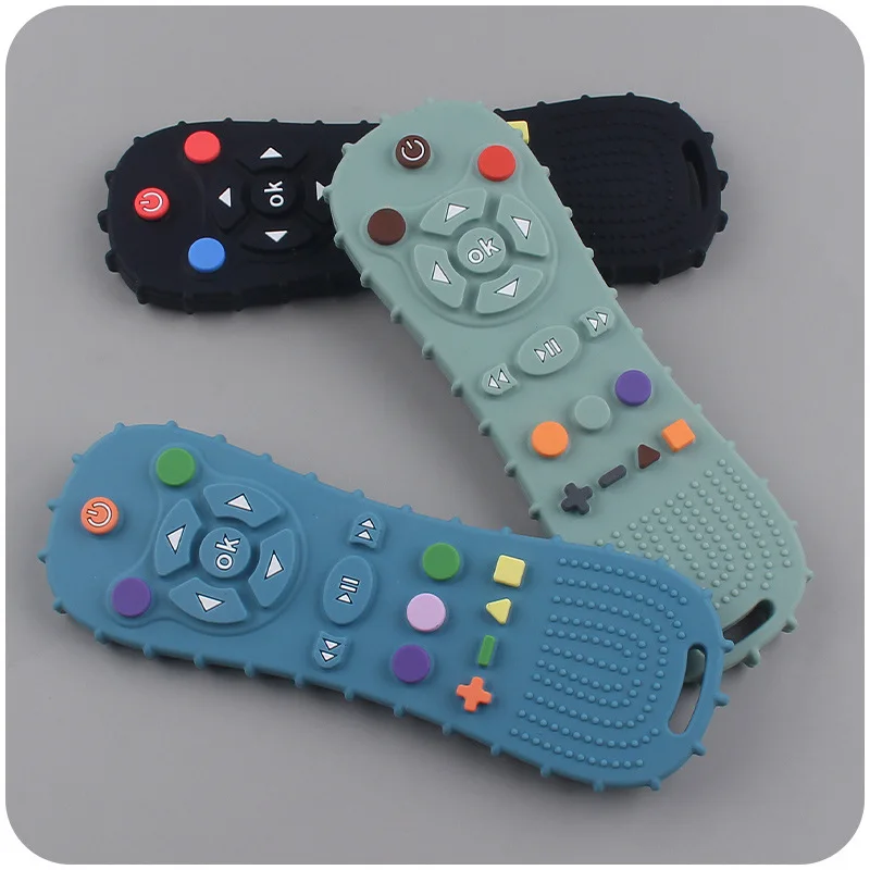 ซิลิโคนเด็กTeether Chewของเล่นรีโมทคอนโทรลรีโมทคอนโทรลเกมControllerรูปร่างสําหรับหนูของเล่นสําหรับทารกSensoryการศึกษาของขวัญ