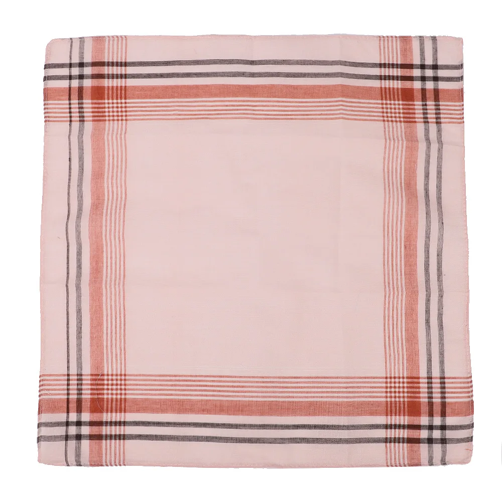 6 Stück Herren-Taschentuch, gemischt, kariert, gestreift, Polyester-Baumwolle, Taschentuch, altmodisch, nostalgisch, klassisch, 36 x 36 cm