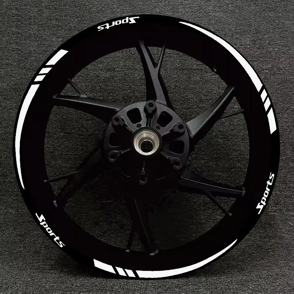 12 個オートバイ自転車ホイールリムストライプ反射 18-21 インチホイールデカールテープステッカーオートバイ車のタイヤデカールトリムストリップ