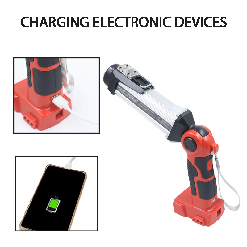 Cho Đen DECKER Cho Bosch Cho Người Thợ Thủ Công Cho Dewalt Cho Makita Cho Milwaukee Đèn Ốp Nổi Đèn 14.4V 18V pin Lithium