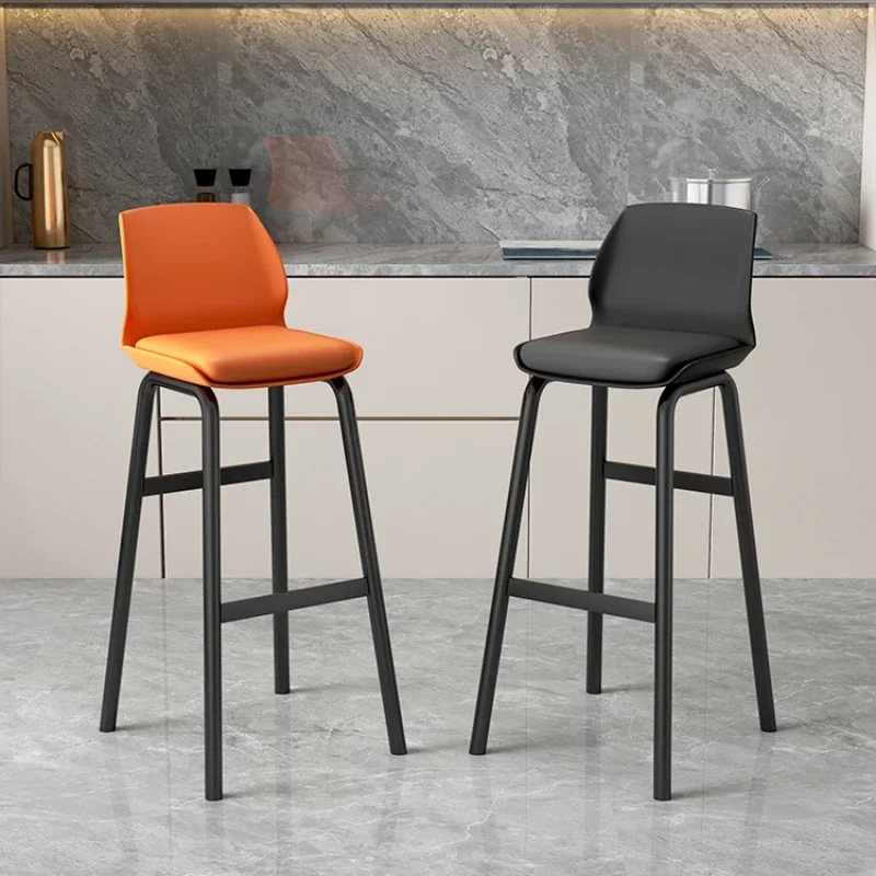 Silla de Bar cuadrada con isla de cocina, tocador, salón de cuero, taburete de Bar de Comedor moderno, diseño de biblioteca, Sillas Para Comedor, muebles Para el hogar