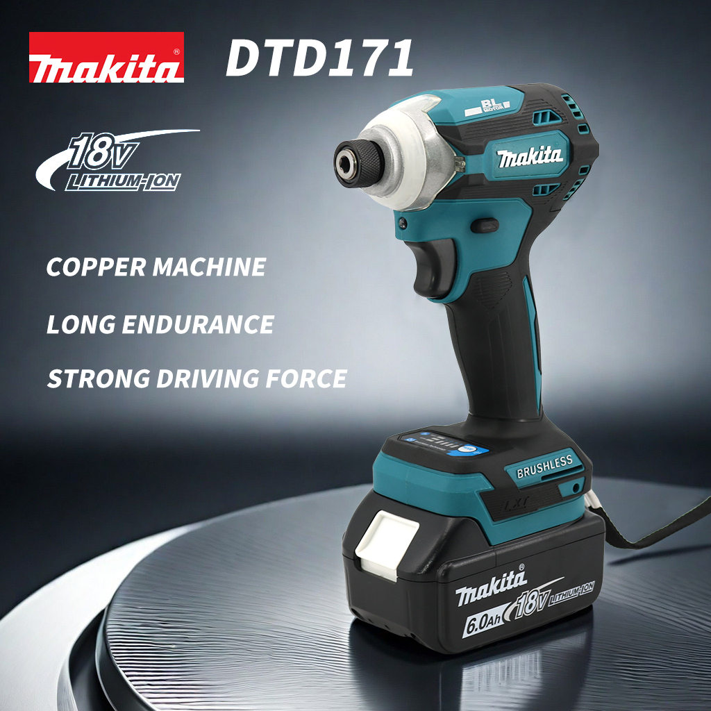 Makita DTD171 Cordless Driver Drill 18V Brushless High Torque Motor LmpactElectric Screwdriver Variable Speed Power Tool