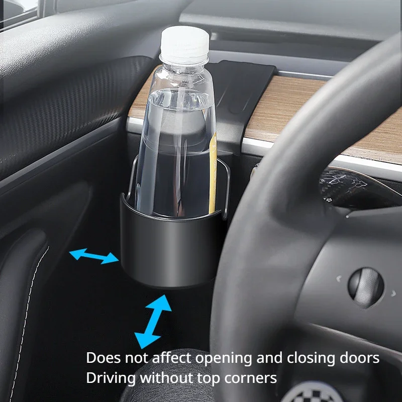 Dashboard Water Cup Holder for Tesla Model 3 Y Central Control Phone Holder Organizer Left Storage Box Car Interior Accessories