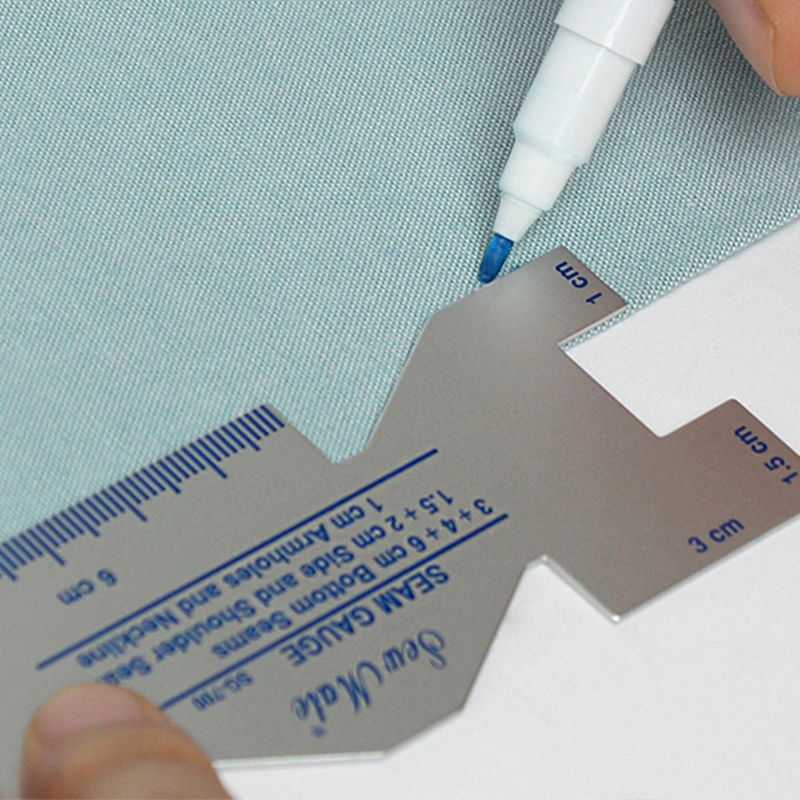 Präzisionsnahtmesslehre Metall Quilten Schneider Lineal Vorlage Nähen Lineal DIY Patchwork Quilten Handwerk Zubehör NEU