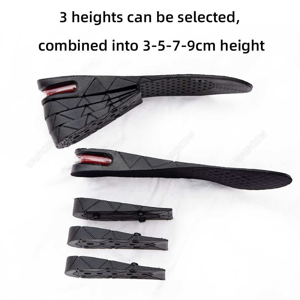 3-9Cm Vô Hình Tăng Chiều Cao Đế Đệm Chiều Cao Gót Giày Lót Đế Lắp Cao Hỗ Trợ Absorbant Bao Chân