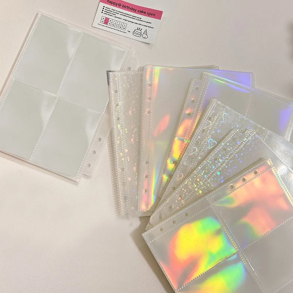 10 Uds. Álbum de fotos páginas interiores A5 carpeta Kpop soporte para sesión fotográfica carpeta para sesión fotográfica incrustación Idol tarjeta recoger libro página interior 40.