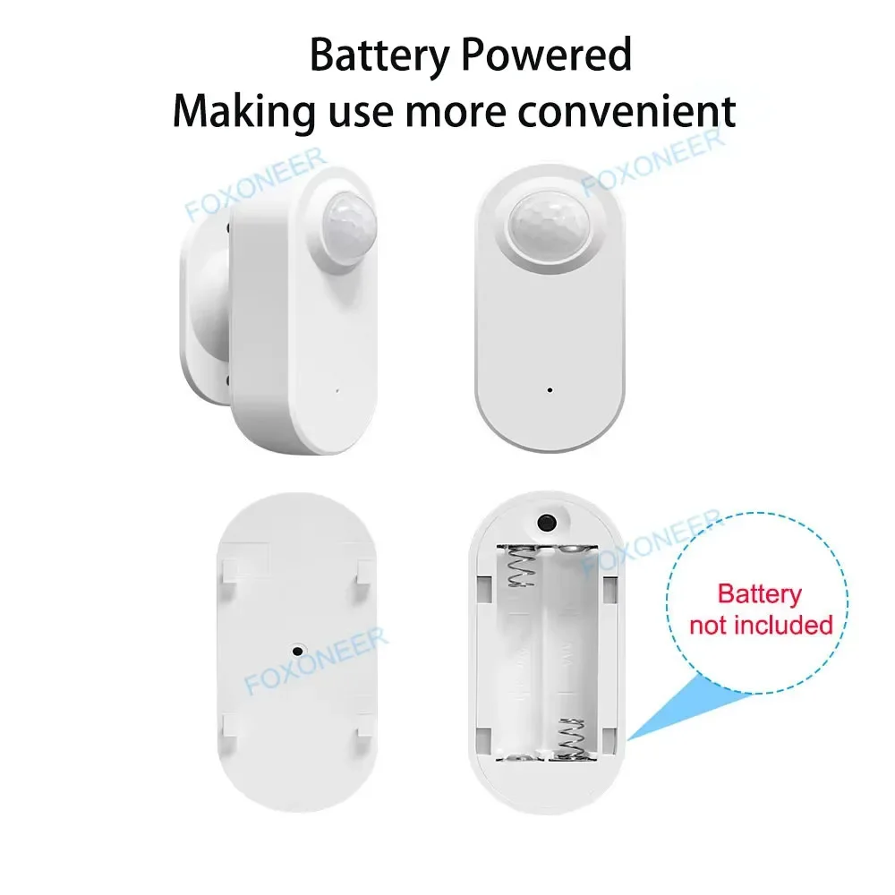 Zigbee menselijke aanwezigheidsdetector, helderheids-/afstandsdetectie, slimme PIR-bewegingssensor Ondersteuning Zigbee 2mqtt Home Assistant