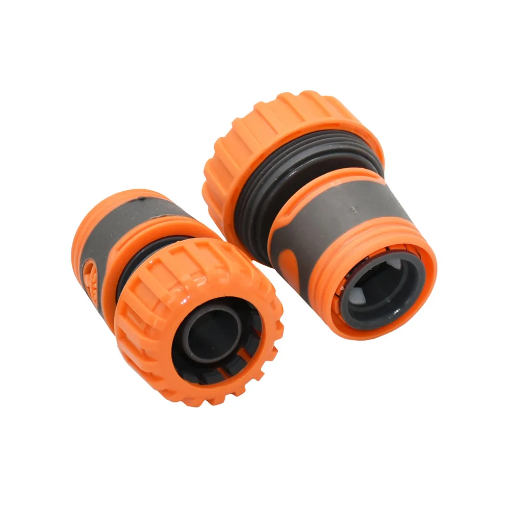 Conector rápido para manguera de jardín, acoplador de tubería de 1/2 3/4 y 1 pulgada, conector de parada de agua, junta de reparación de 16/20/32mm, accesorio para sistema de riego